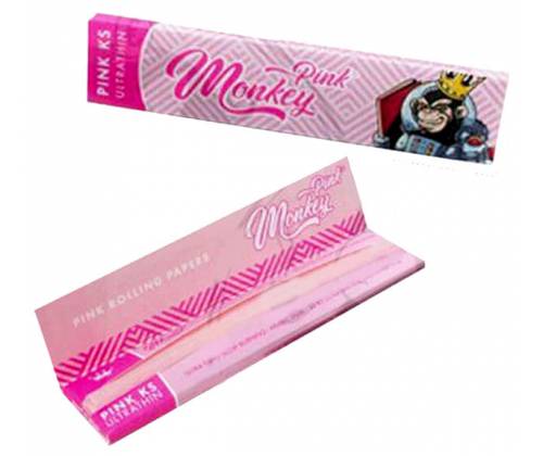 Monkey King Χαρτάκια Ροζ - Pink King Size Slim 32φ. - Τιμή: 1,10€