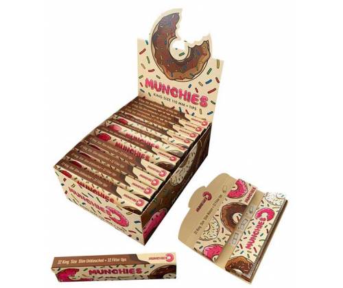 Monkey King Χαρτάκια Ακατέργαστο - Munchies King Size Slim με Τζιβάνα -  Price: 1,85€