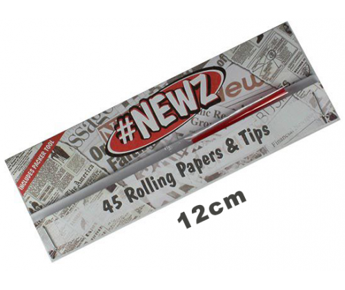 Newz Rolling Papers KS Slim 12cm + 45 Tips -  Price: 1,40€