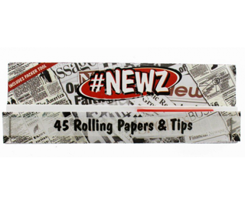 Newz Rolling Papers KS Slim 12cm + 45 Tips -  Price: 1,40€
