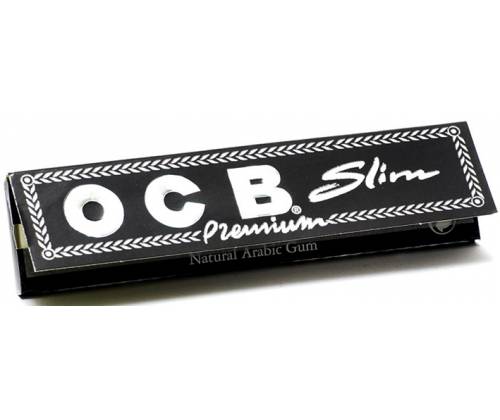OCB Premium Χαρτάκια - Μαύρο - King Size Slim - Τιμή: 0,80€