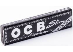 OCB Premium Χαρτάκια - Μαύρο - King Size Slim με Τζιβάνες