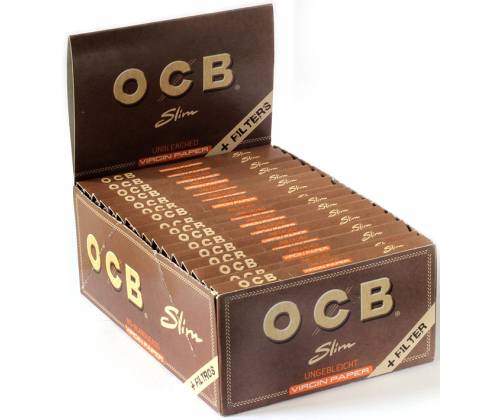 OCB Unbleached Χαρτάκια - Ακατέργαστο - King Size Slim με Τζιβάνες 32τεμ. - Τιμή: 31,42€