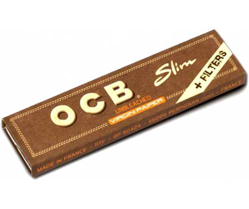 OCB Unbleached Χαρτάκια - Ακατέργαστο - King Size Slim με Τζιβάνες - Τιμή: 0,99€