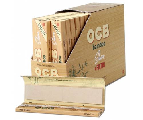 OCB Χαρτάκια Bamboo King Size Slim με Τζιβάνες - Τιμή: 1,20€