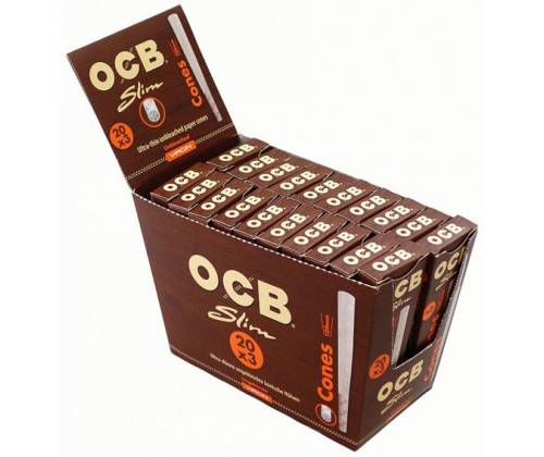 OCB Cone Κώνος Ακατέργαστο Slim Unbleached x3 Pocket - King Size -  Price: 1,30€