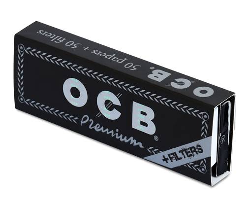 OCB Premium Χαρτάκια - Μαύρο - 1¼ με Τζιβάνες 24τεμ. - Τιμή: 19,20€