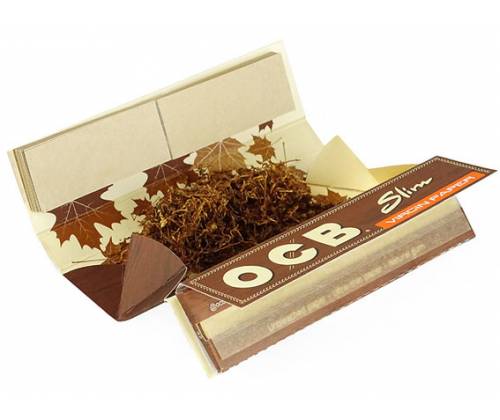 OCB Unbleached Χαρτάκια Roll Kit - Ακατέργαστο - King Size Slim με Τζιβάνες και Δισκάκι 20τεμ. - Τιμή: 37,00€