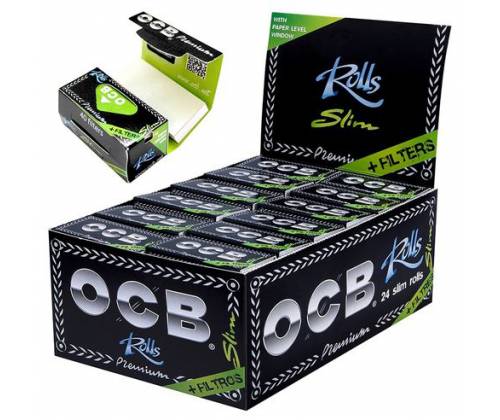 OCB Premium Rolls Ρολό Slim - 4 Μέτρα + Tips - Τιμή: 1,10€