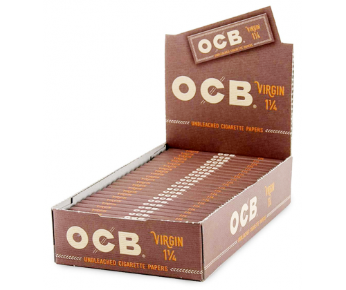OCB Χαρτάκια - Unbleached Ακατέργαστο 50φ. - 1¼ - 25τεμ. - Τιμή: 15,75€