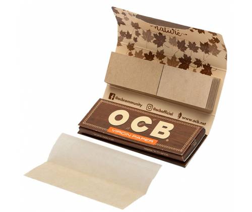 OCB Χαρτάκια - Unbleached Ακατέργαστο 50φ. - 1¼ με Τζιβάνες 24τεμ. - Τιμή: 19,90€
