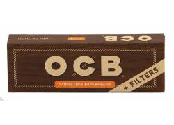 OCB Χαρτάκια - Unbleached Ακατέργαστο 50φ. - 1¼ με Τζιβάνες