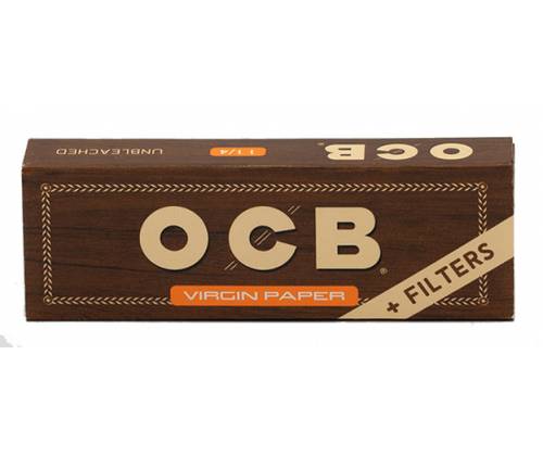 OCB Χαρτάκια - Unbleached Ακατέργαστο 50φ. - 1¼ με Τζιβάνες 24τεμ. - Τιμή: 19,90€