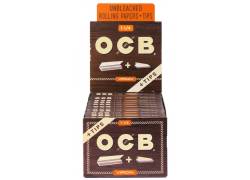 OCB Χαρτάκια - Unbleached Ακατέργαστο 50φ. - 1¼ με Τζιβάνες 24τεμ.