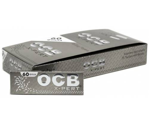 OCB Χαρτάκια Ασημί - X-PERT 25τεμ - Τιμή: 7,50€