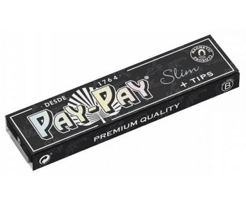 PayPay Χαρτάκια - KS Slim + Tips Black Edition 50+50 - Τιμή: 1,65€
