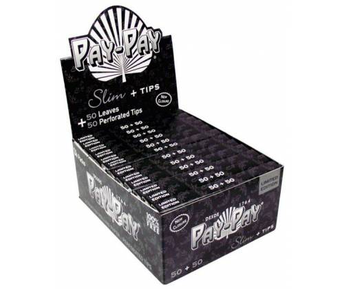 PayPay Χαρτάκια - KS Slim + Tips Black Edition 50+50 - Τιμή: 1,65€
