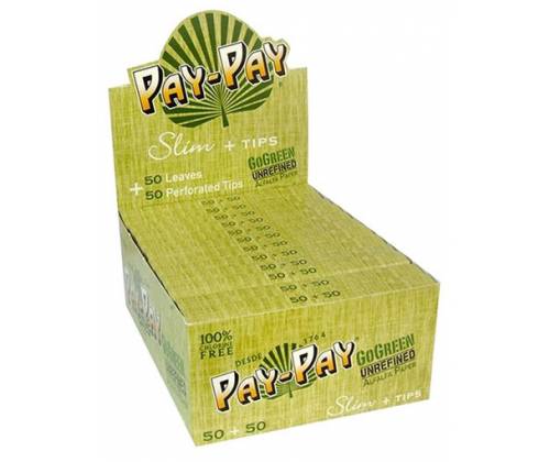 PayPay GoGreen Χαρτάκια - KS Slim + Tips 24τεμ. - Τιμή: 38,40€