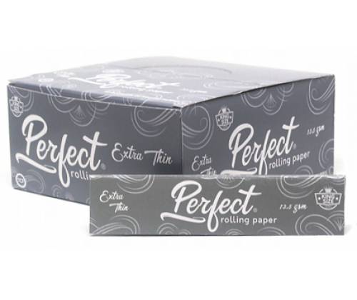 Perfect Χαρτάκια - Ασημί King Size Λεπτό Πάχος 50 τεμ. - Τιμή: 17,90€