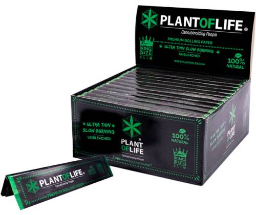 Plant of Life Χαρτάκια - Ακατέργαστο King Size Slim - Τιμή: 0,65€