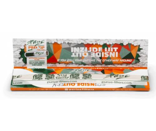 Purize Χαρτάκια Ακατέργαστο - «Inside Out»  King Size Slim 32φ. - Τιμή: 1,30€