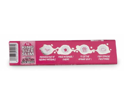 Purize Χαρτάκια Pink - King Size Slim 32+10φ. - Τιμή: 1,30€