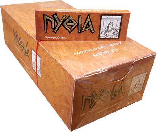 ΠΥΘΙΑ Χαρτάκια - Ακατέργαστο 50τεμ. - Τιμή: 12,00€