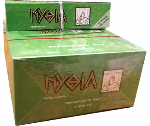 Pithia Rolling Papers King Size With Tips - Green 24pcs -  Price: 16,80€