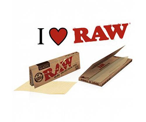 RAW Χαρτάκια Classic - Ακατέργαστο - Single Wide Double 25τεμ. - Τιμή: 11,60€