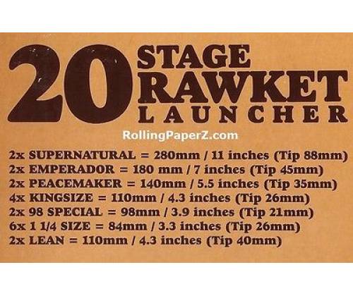 RAW Classic Cone RawKet Launcher - 20 Τεμάχια με ποικιλία Κώνων - 8τεμ. - Τιμή: 52,00€