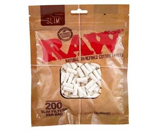 RAW Filter Tips in Bag - Slim -  Price: 1,20€