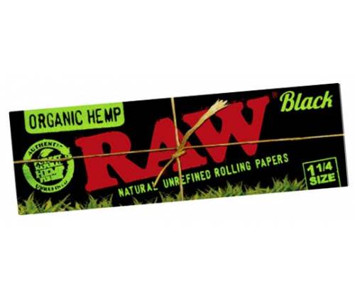 RAW Χαρτάκια Black Organic - Ακατέργαστο - 1¼ 50φ. -  Price: 0,55€