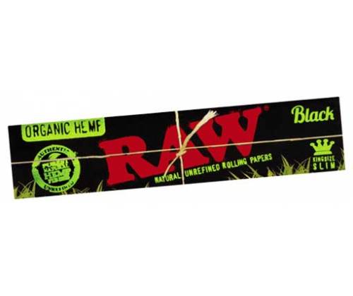 RAW Χαρτάκια Classic Black Organic 32φ. - Ακατέργαστο - King Size Slim 50τεμ. - Τιμή: 32,50€