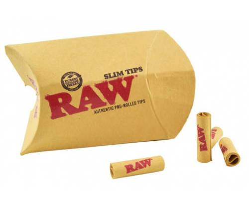 RAW Pre-Rolled Slim Tips Τζιβάνα - Προτυλιγμένη - Τιμή: 0,89€