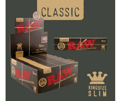 RAW Papers Classic Black - Raw - King Size Slim 50pcs -  Price: 31,30€