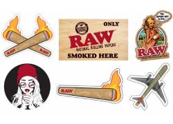 Raw Stickers Αυτοκόλλητα - Ολα τα Σχέδια (6 τεμ.)