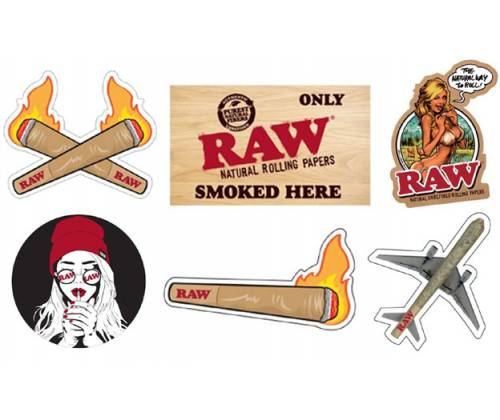 Raw Stickers Αυτοκόλλητα - Ολα τα Σχέδια (6 τεμ.) - Τιμή: 2,50€