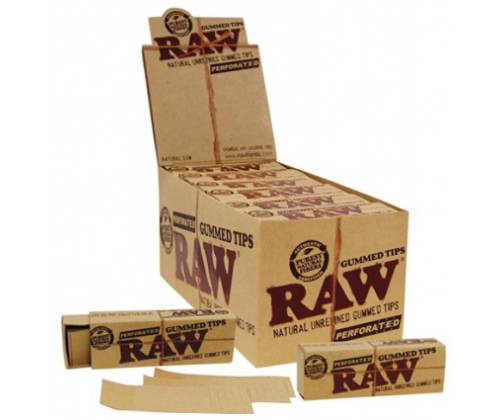 RAW Gummed Tips Τζιβάνα - Διάτρητη με κόλλα 24τεμ. - Τιμή: 8,64€