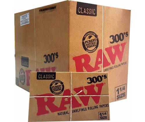 RAW 300's Χαρτάκια Classic - Ακατέργαστο - 1¼ 40τεμ. - Τιμή: 96,00€