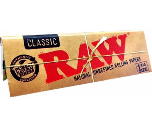 RAW Χαρτάκια Classic - Ακατέργαστο - 1¼ - Τιμή: 0,63€