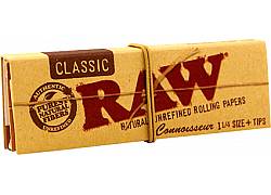 RAW Χαρτάκια Classic - Ακατέργαστο - 1¼ με Τζιβάνα