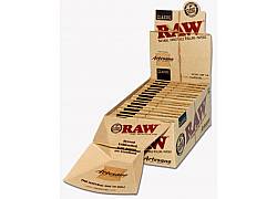 RAW Artesano Χαρτάκια Classic - Ακατέργαστο - 1¼ με Τζιβάνες και Δισκάκι 15τεμ.