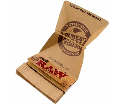 RAW Artesano Χαρτάκια Classic - Ακατέργαστο - 1¼ με Τζιβάνες και Δισκάκι - Τιμή: 1,70€