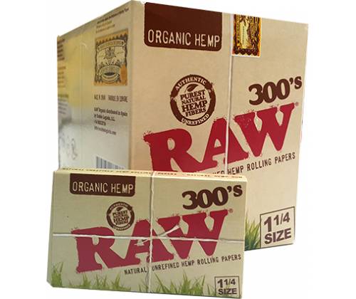 RAW 300's Χαρτάκια - Organic Hemp - 1¼ 40τεμ. - Τιμή: 104,00€