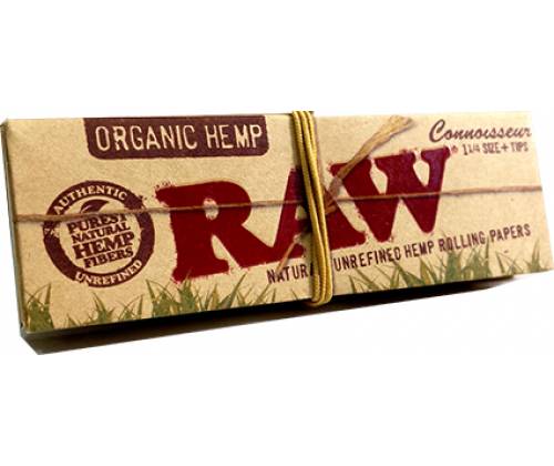 RAW Χαρτάκια - Organic Hemp - 1¼ με Τζιβάνα - Τιμή: 1,10€