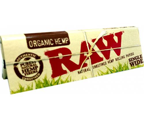 RAW Χαρτάκια - Organic Hemp - Single Wide - Τιμή: 0,30€
