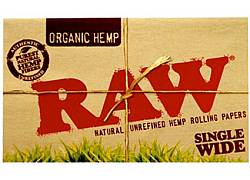 RAW Χαρτάκια - Organic Hemp - Single Wide Double