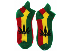 Κάλτσες Κοντές Cannabis Leaf Rasta