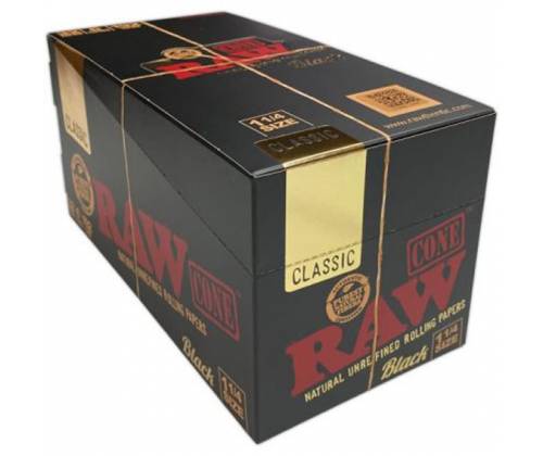 RAW Cone Black Κώνος - 1¼ - 32τεμ. - Τιμή: 43,20€