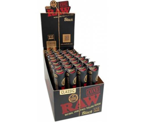 RAW Cone Black Κώνος - 1¼ - 32τεμ. - Τιμή: 43,20€